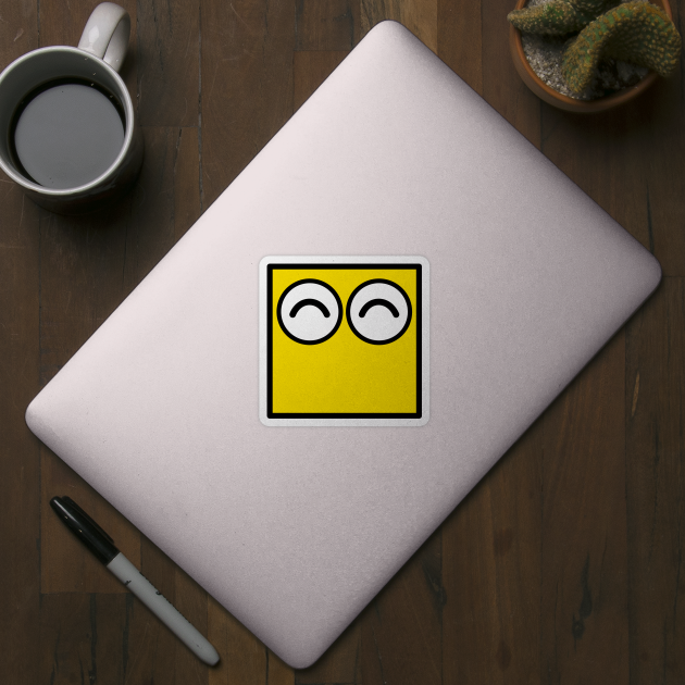 Kubi - the square emoticons - Yellow, the smiley face by LiveForever